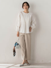 フラワーエンブロイダリーブラウス