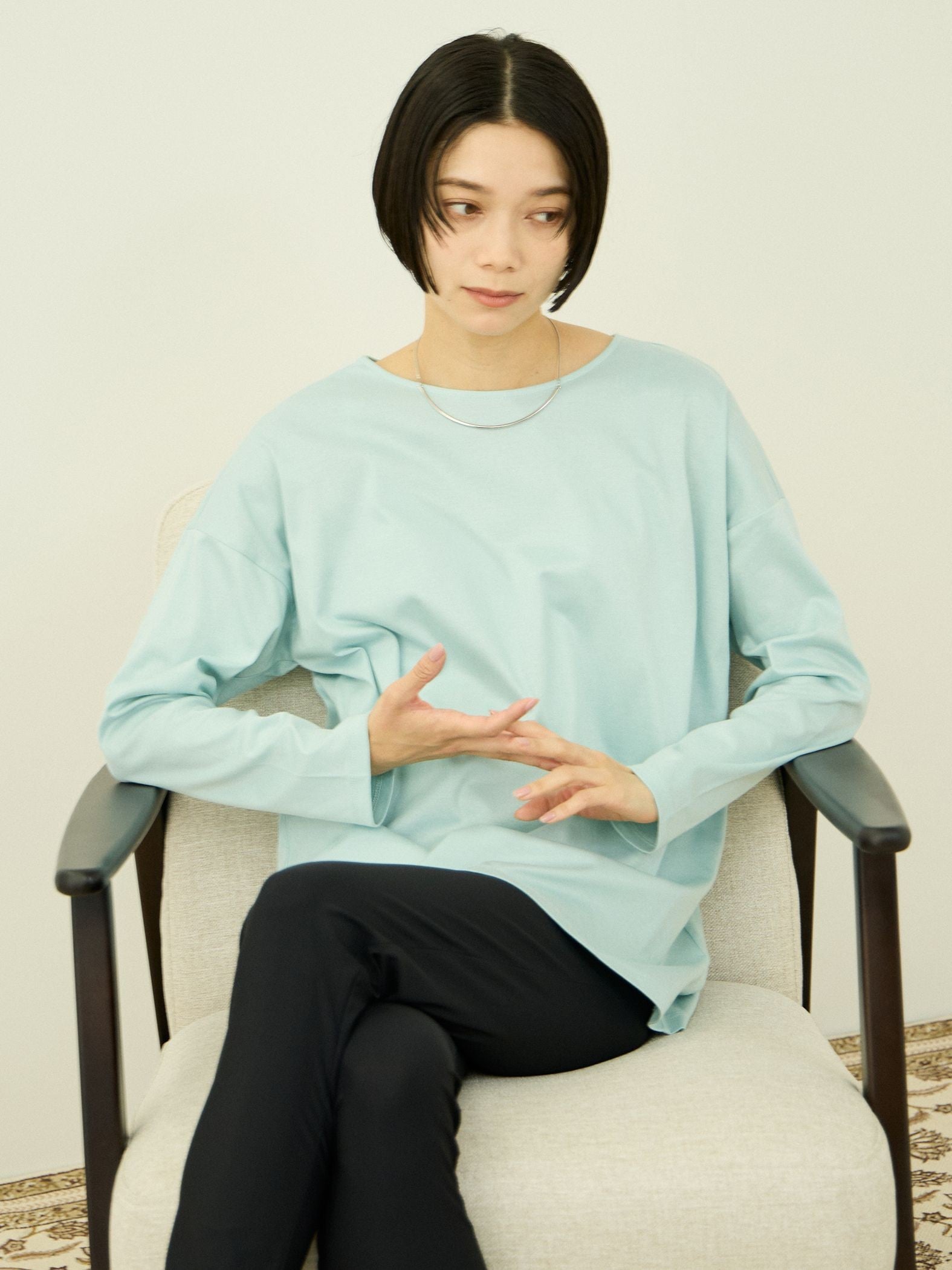 【汗染み防止】 ひんやりロングスリーブ