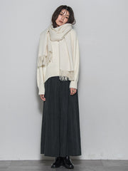 フラッフィークルーネックニット≪手洗い可能≫