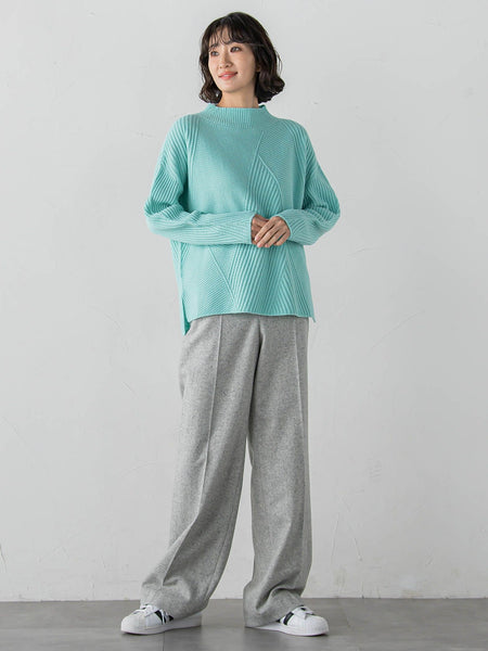 ウールラメシャンブレーパンツ