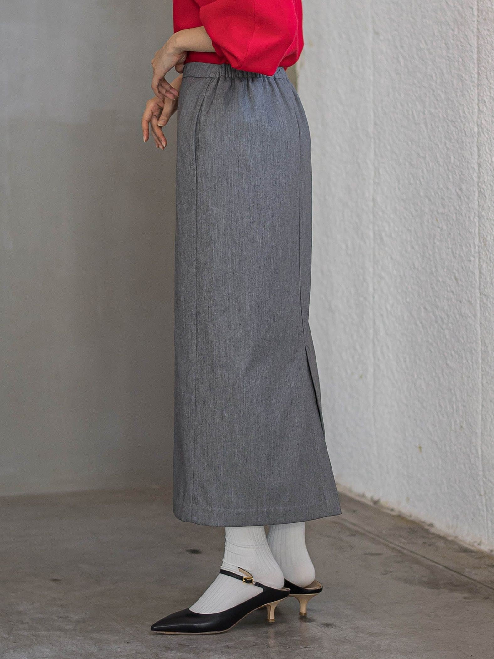 裏起毛タイトスカート≪手洗い可能≫