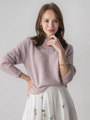 ラメシャギーニット