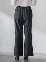 【大きいサイズ】セルロースデニムワイドパンツ