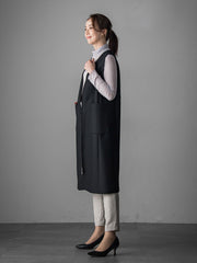 【大きいサイズ】ウールツイードボンディングジャンスカ