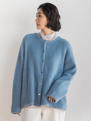 フェザーヤーンニットカーディガン