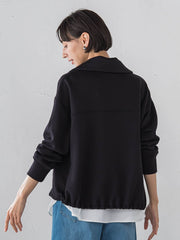 【WEB限定】裏起毛ジッププルオーバー