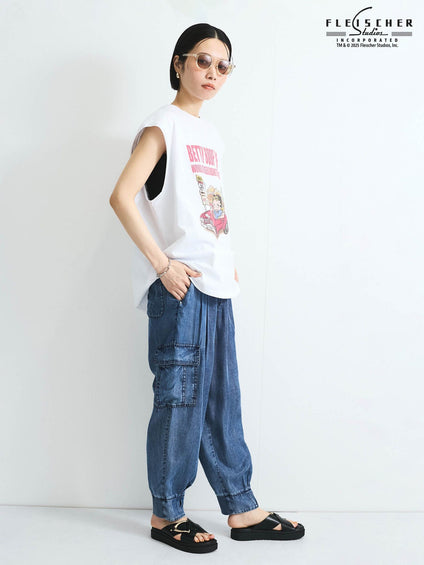バイオシルクパウダージョガーパンツ≪洗濯機で洗える≫