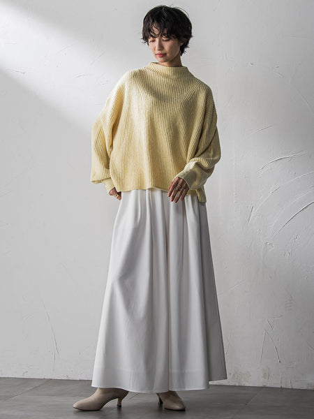 シャンブレーイージーキュロットパンツ≪手洗い可能≫