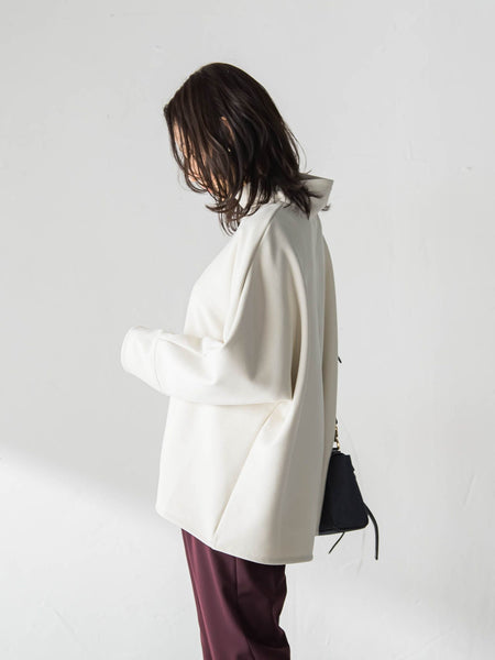 【WEB限定】裏毛布スタンドネックプルオーバー≪毛玉防止・ストレッチ≫