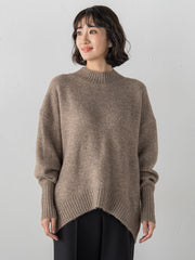 【WEB限定】”毎日頼れる”ゆったりモックネックニット