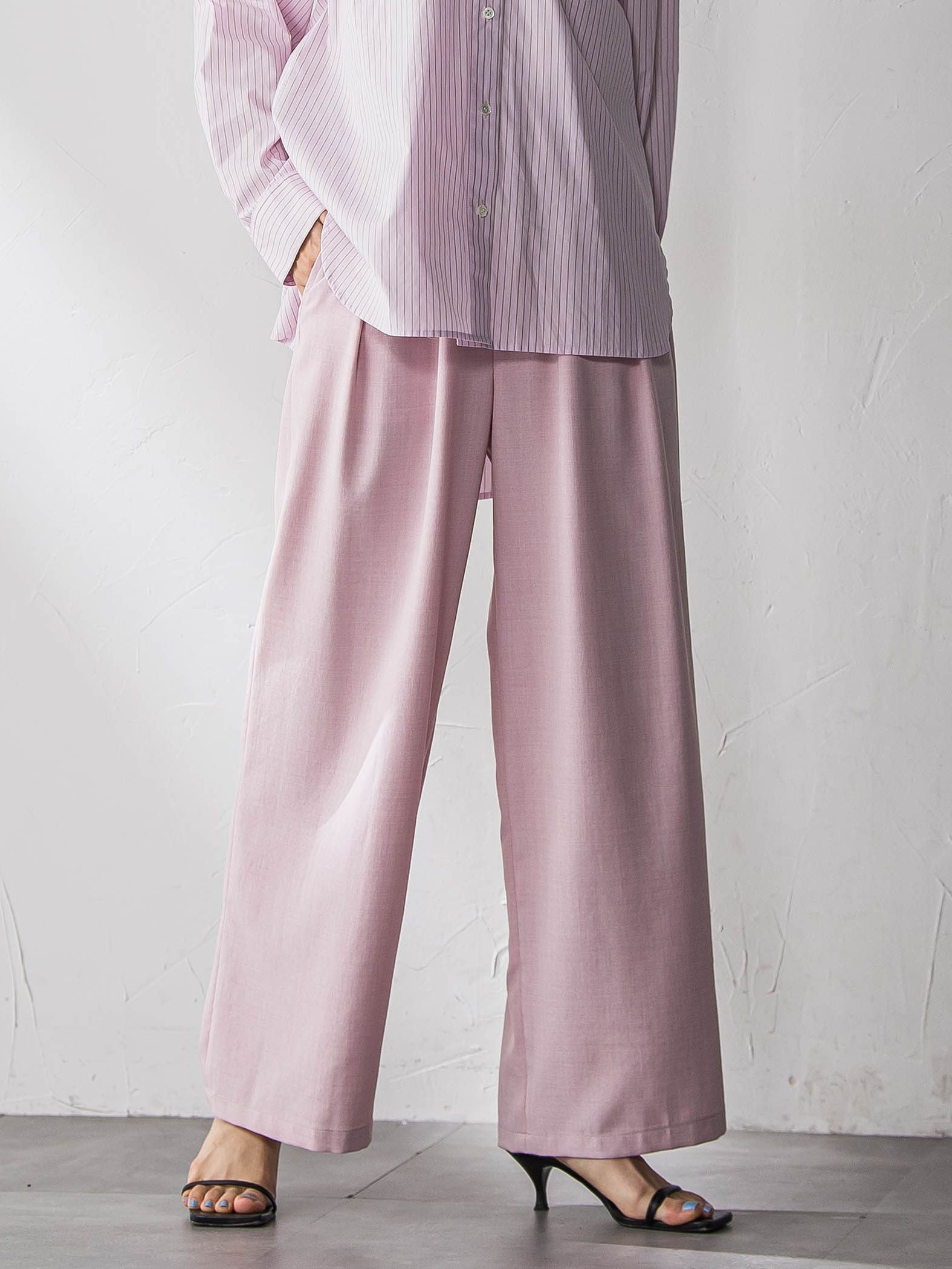 【一瞬で楽とキレイを叶える】タンブラーオックスイージーワイドパンツ≪手洗い可能≫