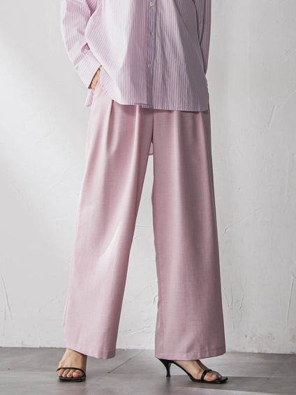 【一瞬で楽とキレイを叶える】タンブラーオックスイージーワイドパンツ≪手洗い可能≫