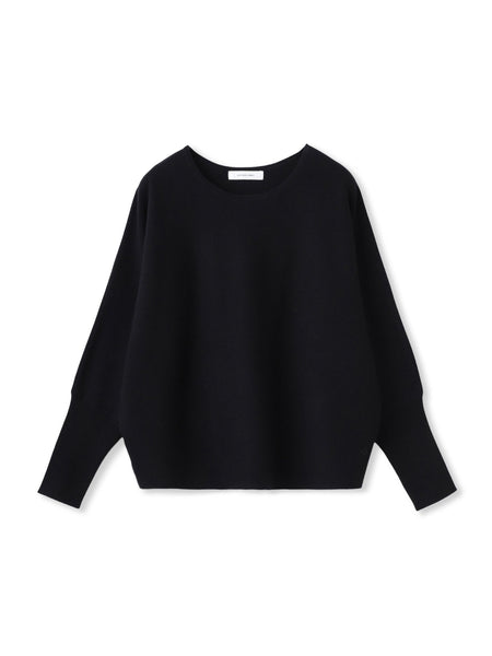 袖口ボタンドルマンニットプルオーバー≪手洗い可能≫