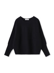 袖口ボタンドルマンニットプルオーバー≪手洗い可能≫