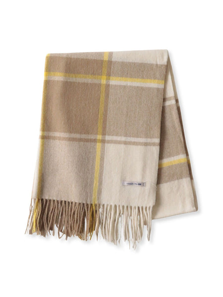 チェックマフラー