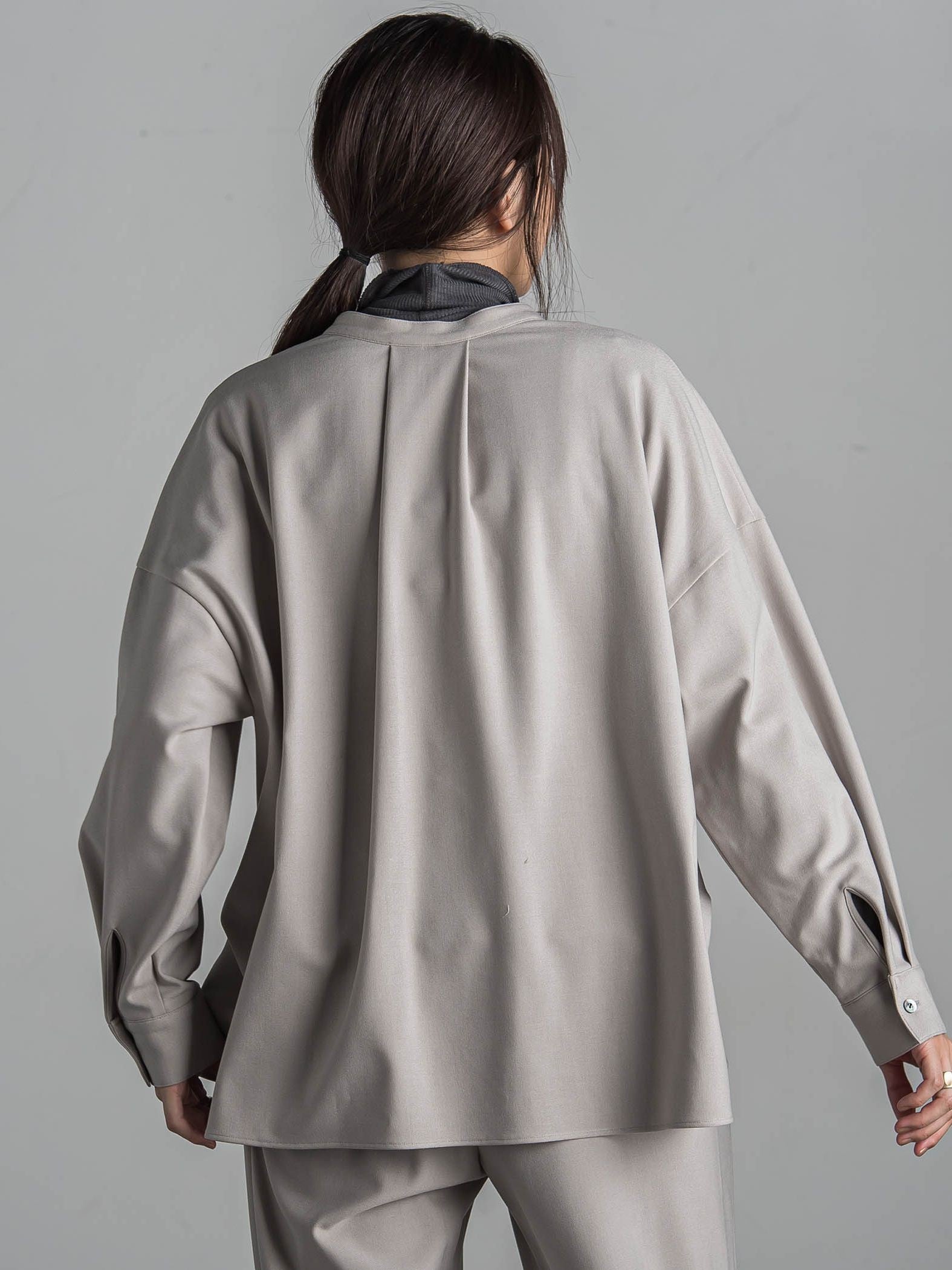 【新色追加】サーモサキソニーバックタックスキッパーブラウス≪洗濯機で洗える≫