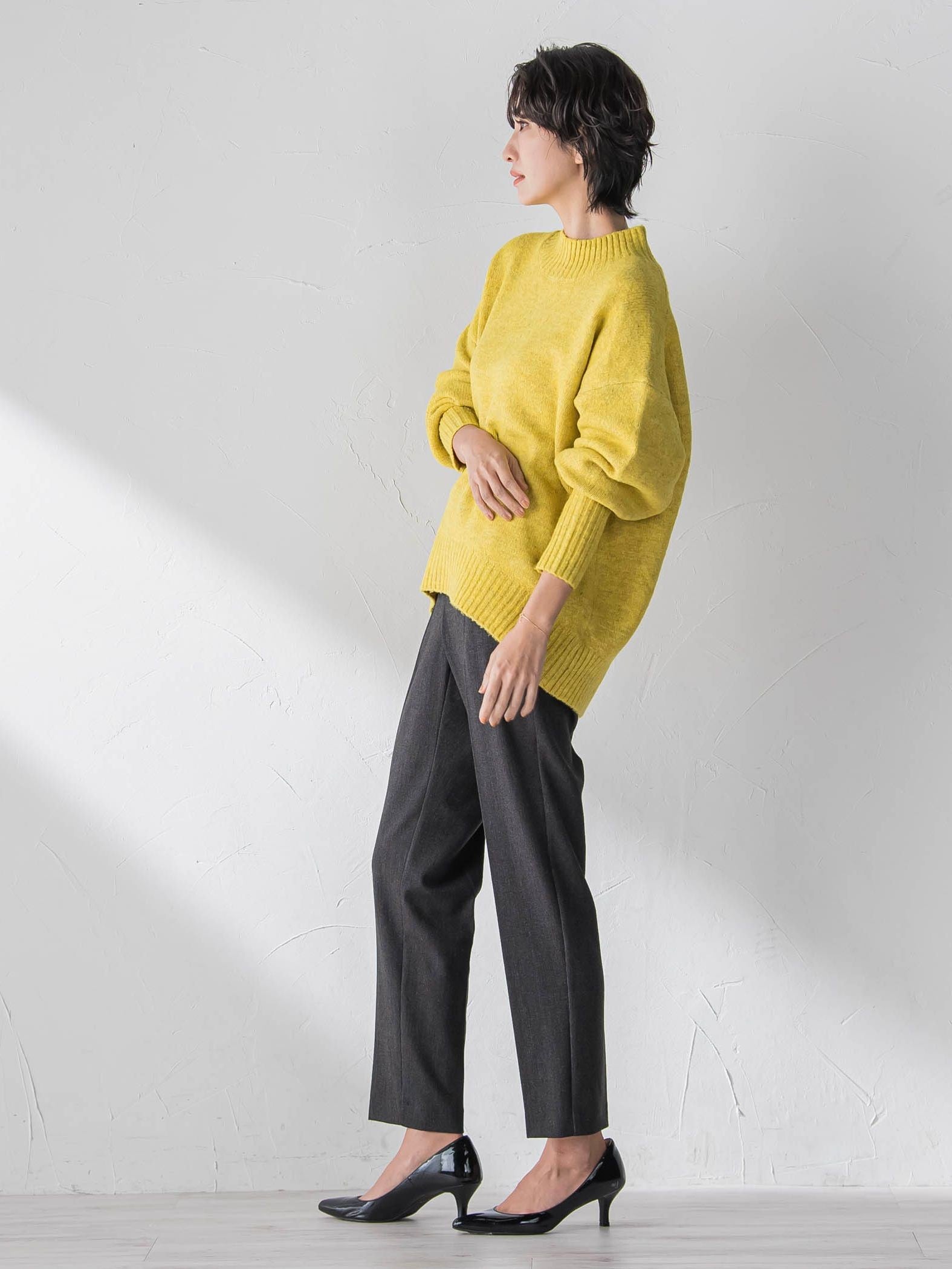 両面起毛2WAYストレッチテーパードパンツ