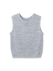 ミックスコイルクロップドニットベスト