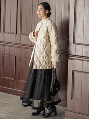 ステッチレスダウンコート