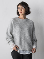 モヘヤスパンコールニット