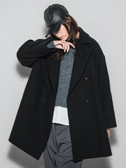 ラムウールダブルカラーコート