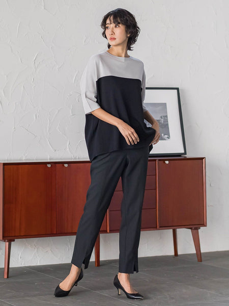 【WEB限定/大きいサイズ】マルーデデニムテーパードパンツ