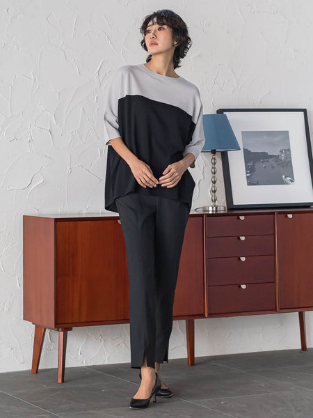 【WEB限定/大きいサイズ】マルーデデニムテーパードパンツ