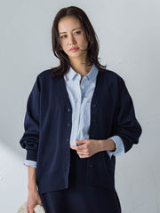 Vネックカーディガン