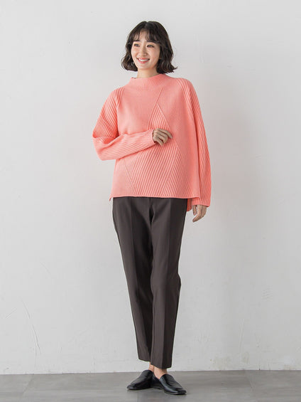 ヘリンボーンニット