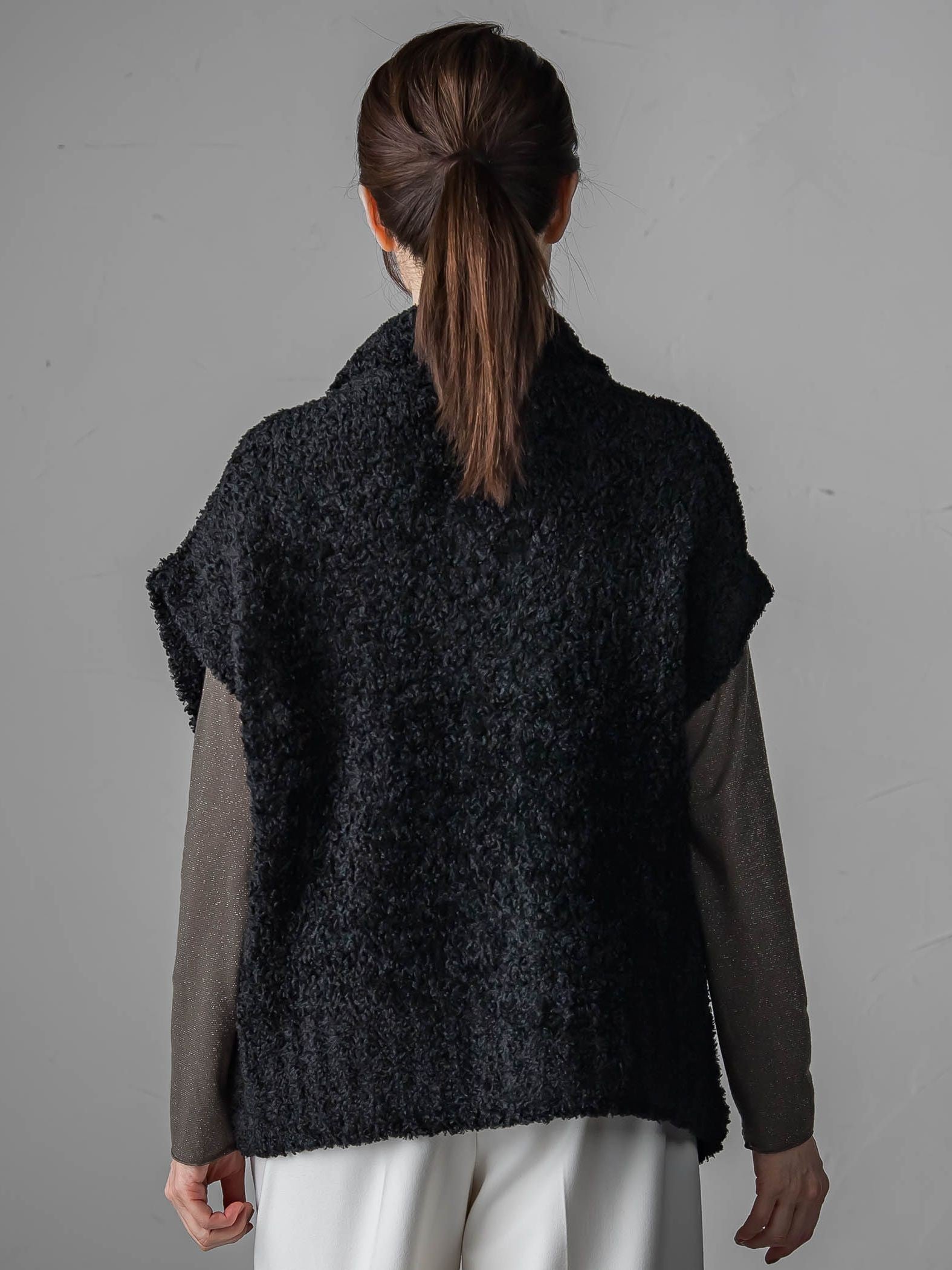 カーリングヤーンジップジレ≪手洗い可能≫