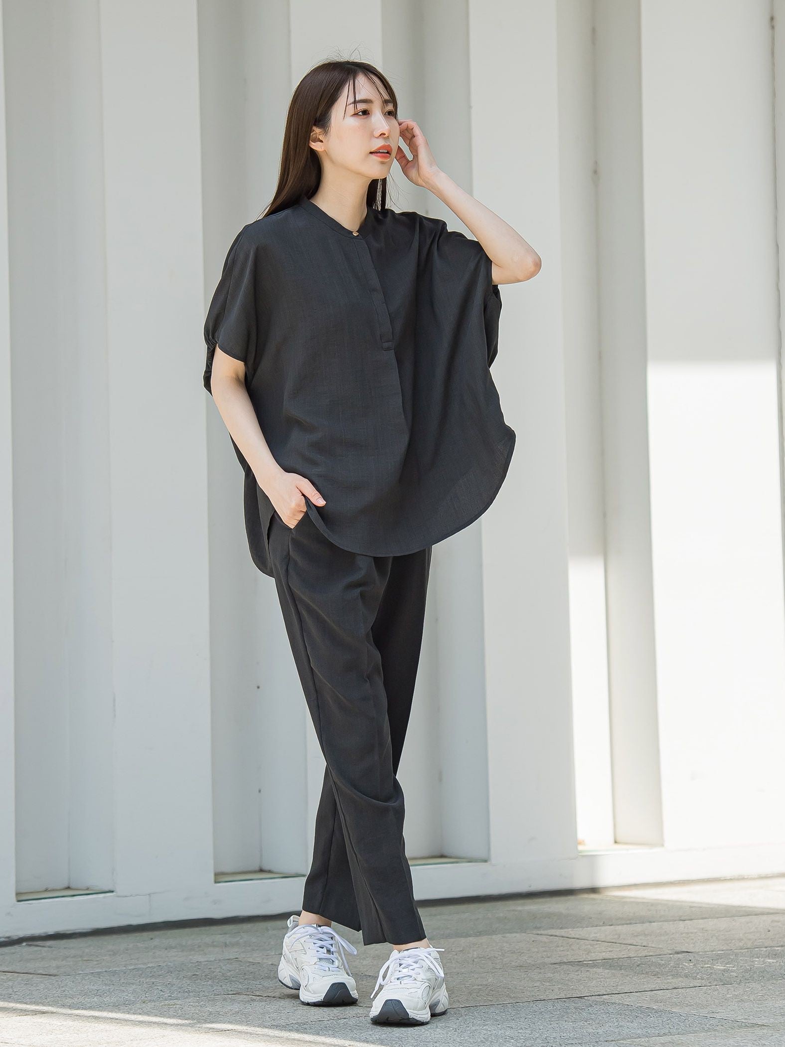 【WEB限定】タンブラーブッチャーテーパードパンツ≪手洗い可能≫