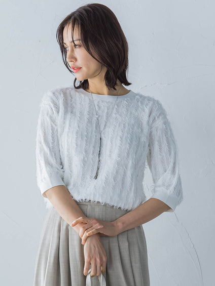 【一部店舗限定販売】VENUSフリンジニット≪手洗い可能≫