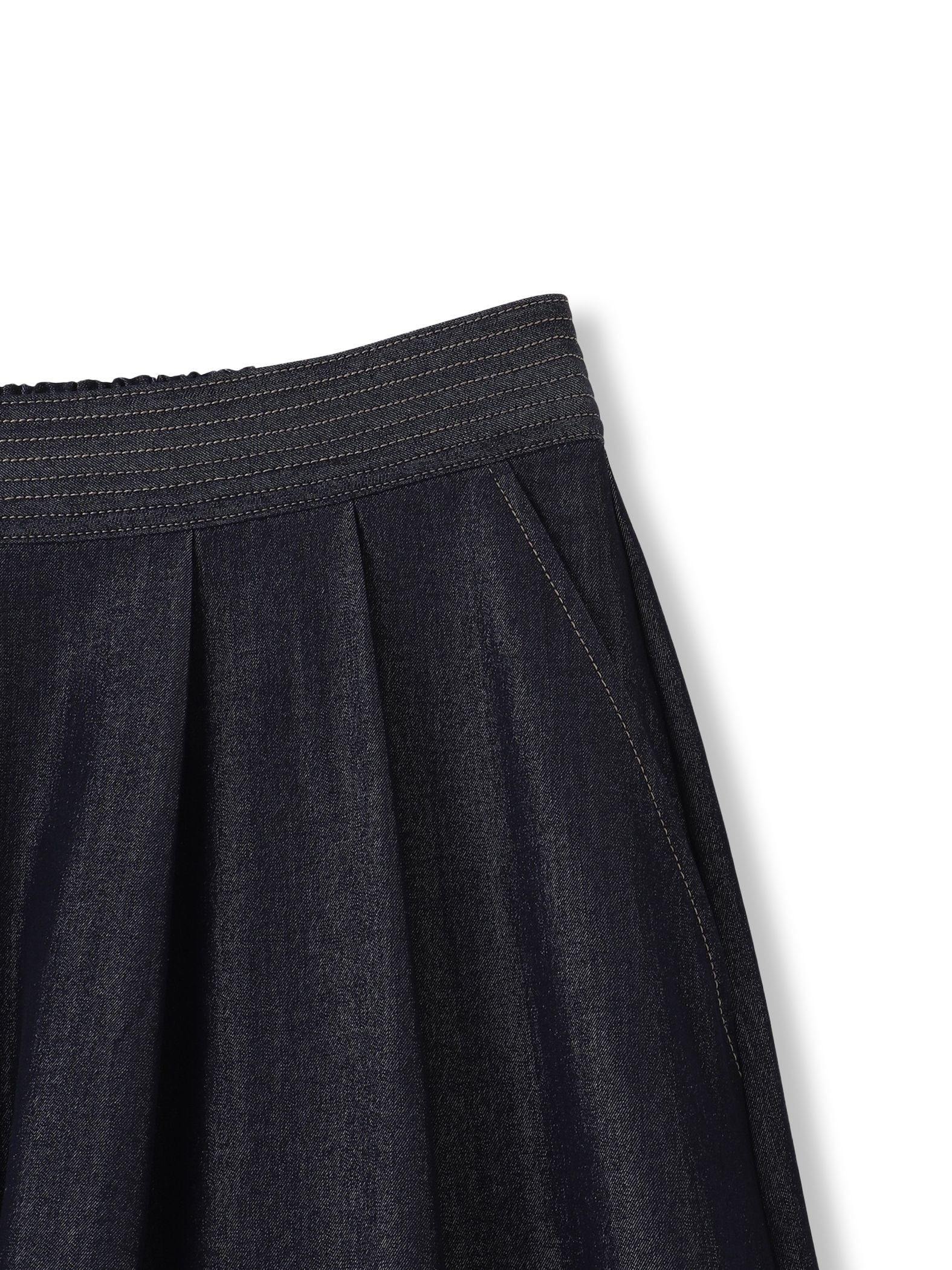 【新色追加】フレアヘムキュロットパンツ≪洗濯機で洗える≫