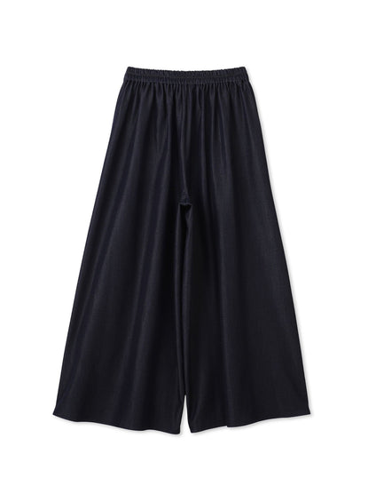 【カタログ掲載】フレアヘムキュロットパンツ≪洗濯機で洗える≫