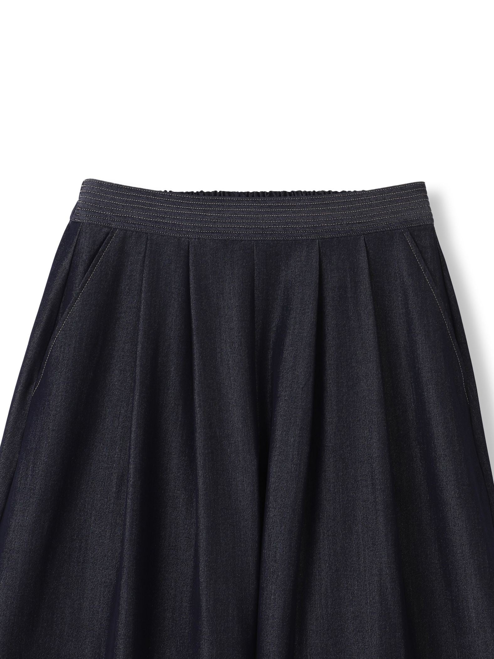 【カタログ掲載】フレアヘムキュロットパンツ≪洗濯機で洗える≫
