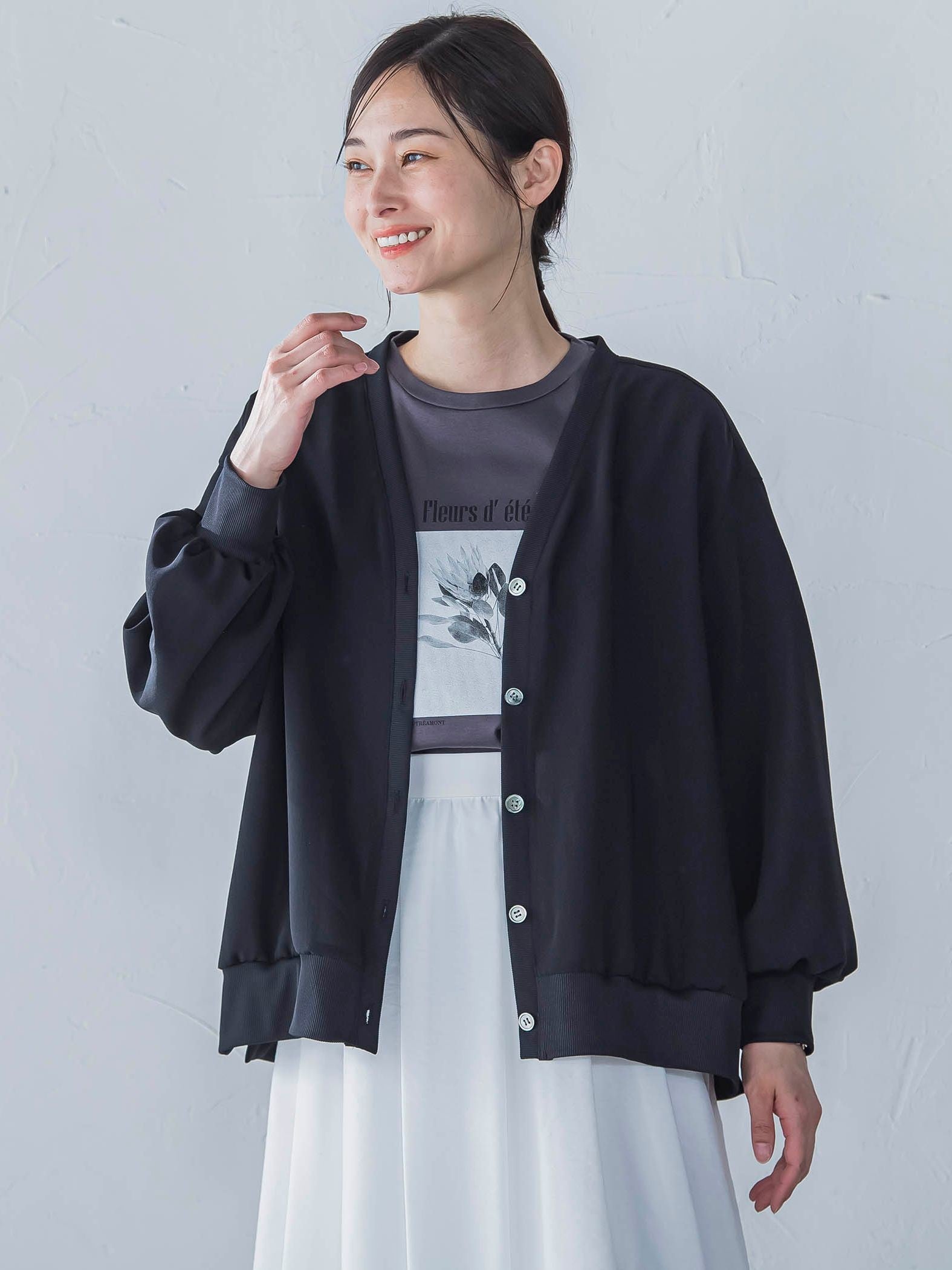 【一部店舗限定販売】フィネスボイルカーディガン≪洗濯機で洗える≫