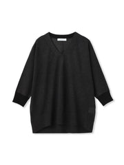 LEVITA配色Vネックドルマンニットプルオーバー