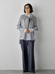 【大きいサイズ】シアー切り替えカットソー