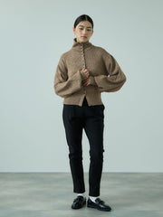 メニボタン2WAYネックニット≪手洗い可能≫