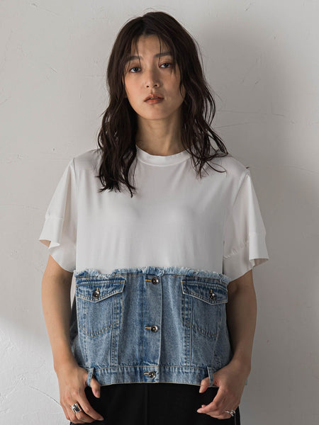 デニムドッキングTシャツ