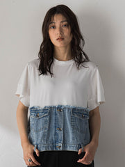 デニムドッキングTシャツ