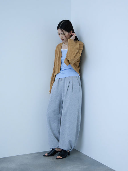 テープヤーンショート丈カーディガン