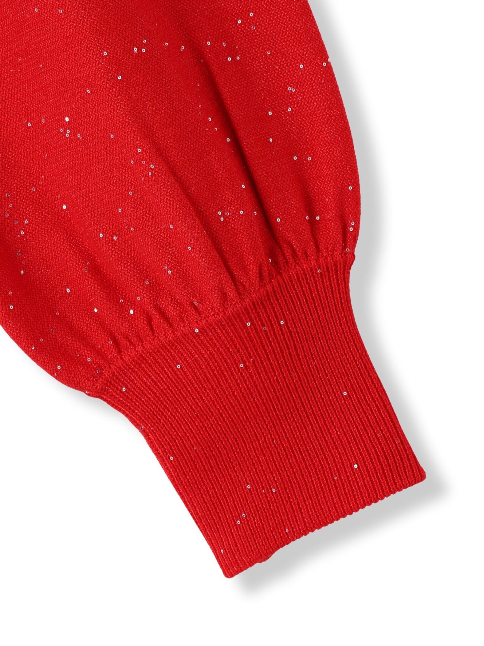 ミニスパンコールクルーネックニット≪手洗い可能≫