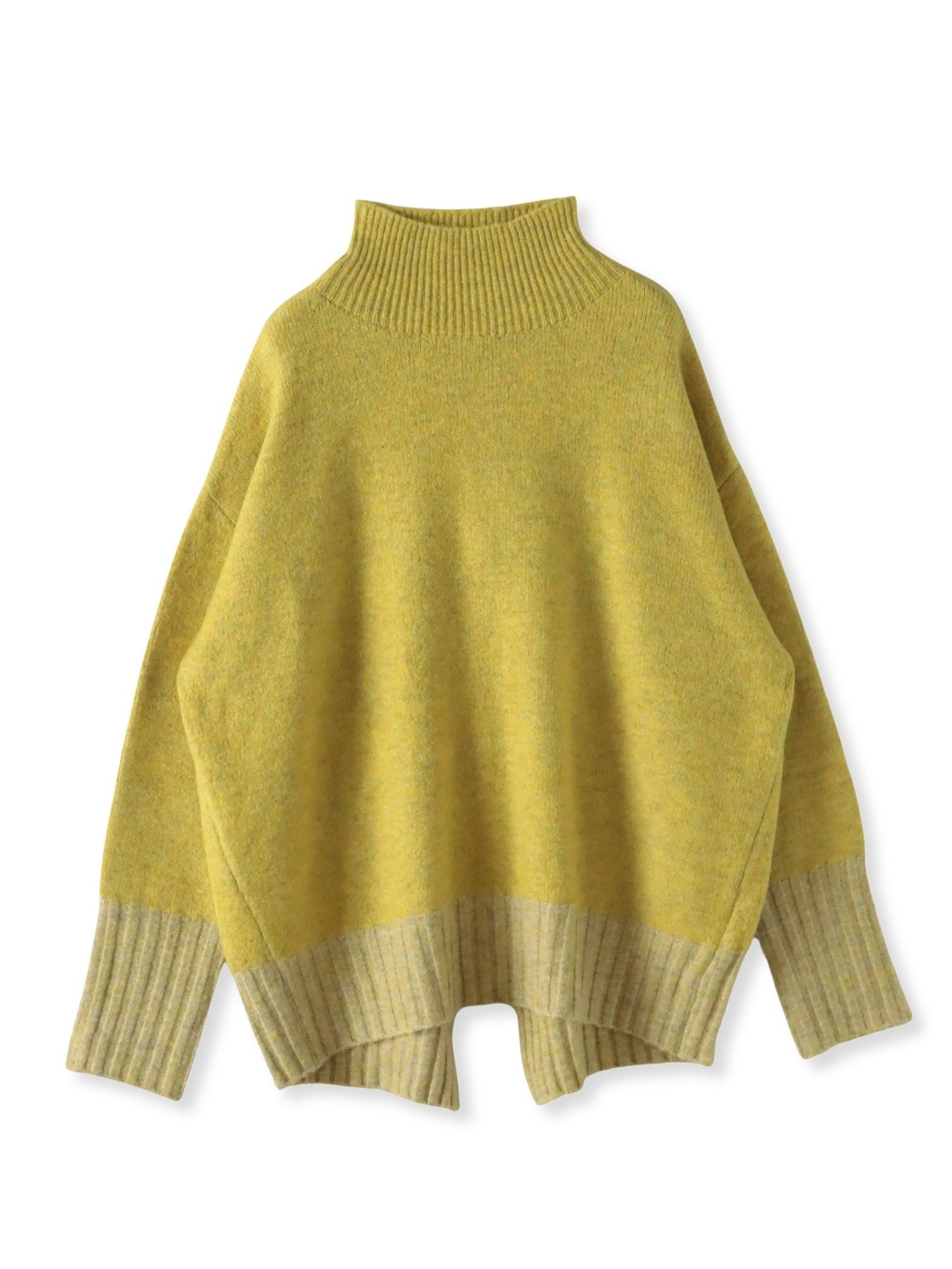 【WEB限定】”ふんわり配色の”もっちりハイネックニット