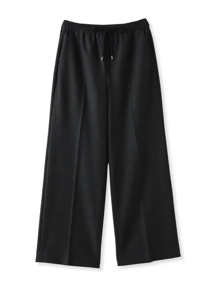 【大きいサイズ】両面起毛ワイドパンツ