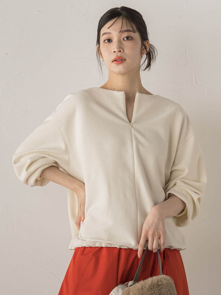 ニットコーデュロイカットソー≪手洗い可能≫