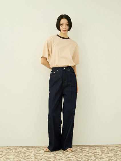 【汗染み防止】 ひんやりリンガーTシャツ