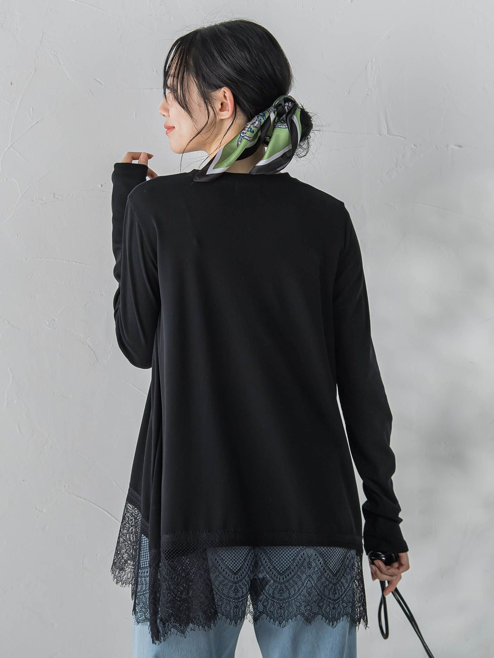 裾レーストップス≪手洗い可能≫