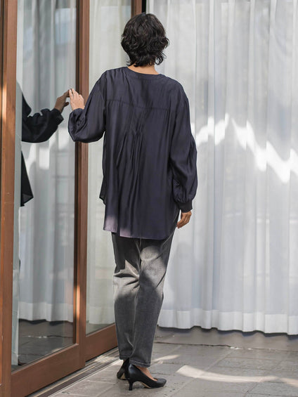 【WEB限定】ぐーんと伸びるデニムレギパン≪洗濯機で洗える≫