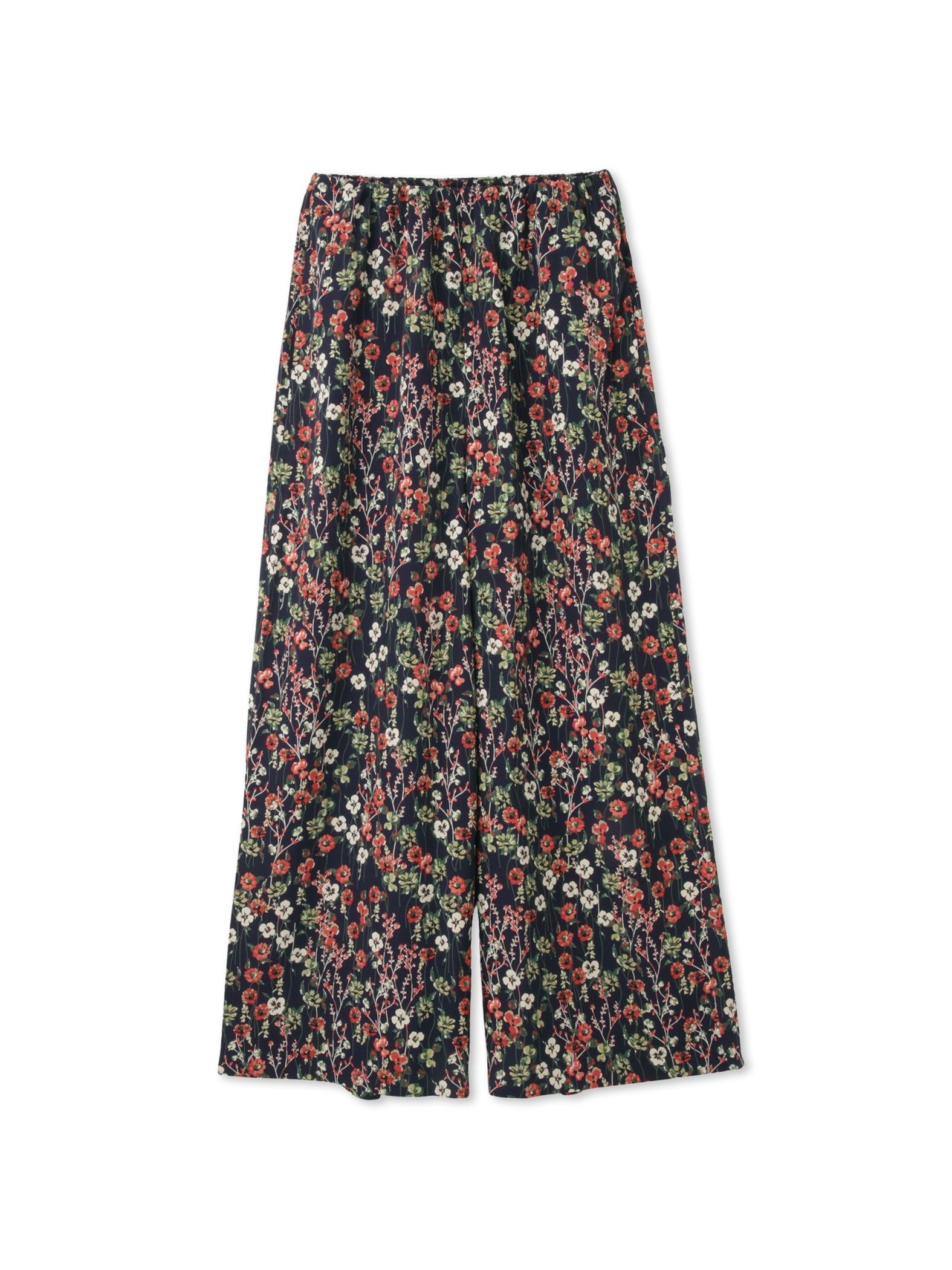 マルチフラワーイージーワイドパンツ≪手洗い可能≫